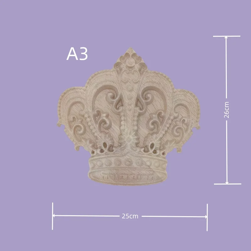 

Европейская панель из массива дерева ручной работы с короной, винтажный королевский декор с ангелом для стен и мебели