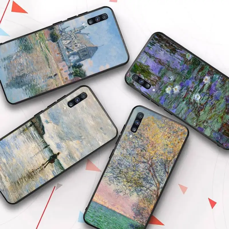 

Claude Monet Impressionism Painter Pattern Phone Case for Samsung A51 01 50 71 21S 70 31 40 30 10 20 S E 11 91 A7 A8 2018