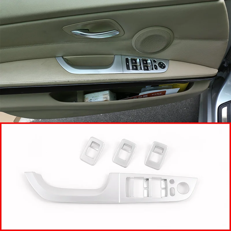 

Автомобильные аксессуары, подъемник окон из хромированного/углеродного волокна, переключатель управления, Декор, крышка подлокотника, наклейка, отделка для BMW E90, E92, 3 серии