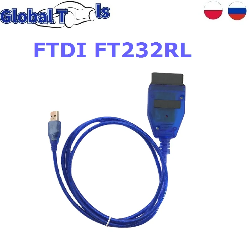 

10PCS/LOT VAG-COM 409.1 FT232RL Diagnostic Interface Vag Com KKL 409 Code Reader VAG 409 KKL OBD2 USB Cable Scanner