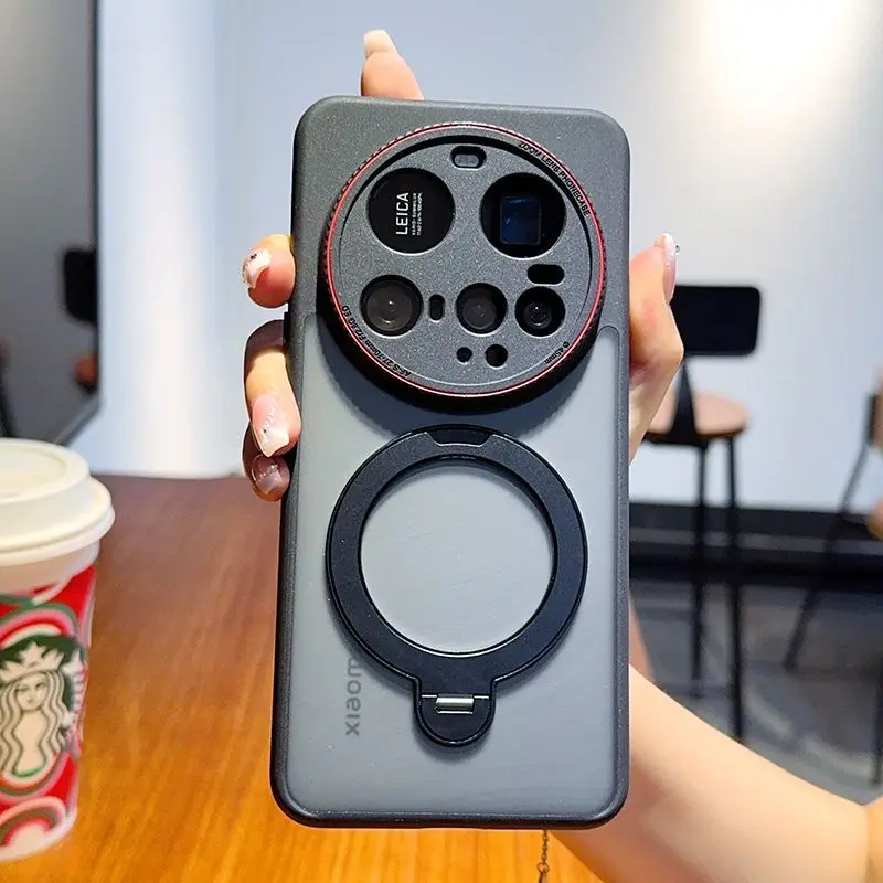 Фото Чехол для Xiaomi 17 15 Ultra из материалов PC+TUP с полной защитой объектива, магнитным креплением и защитой от падений, задняя крышка для телефона №2