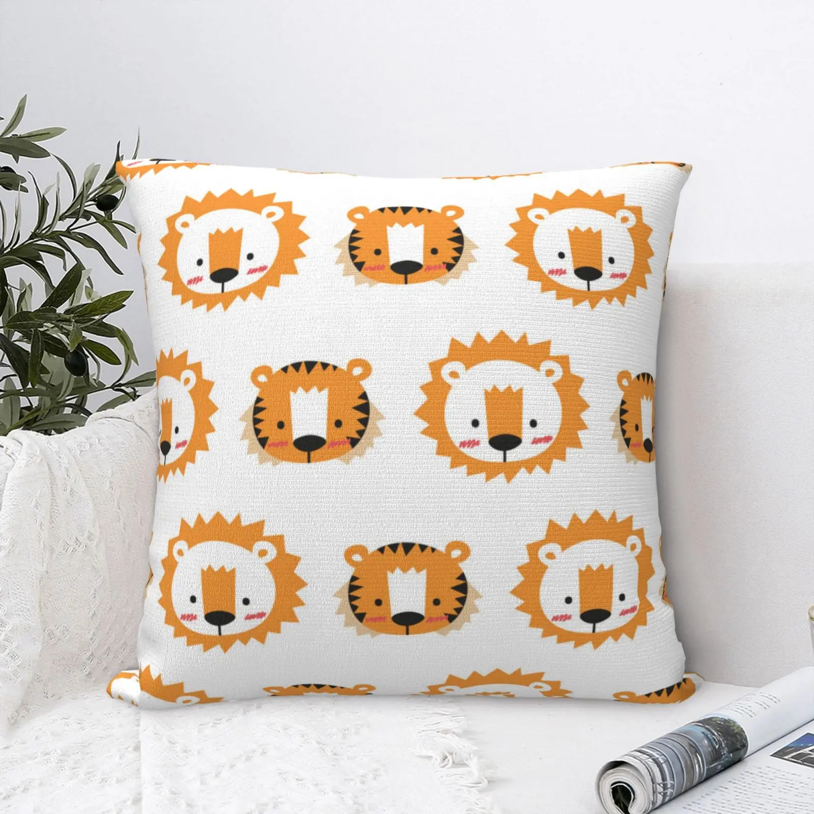 

Tiger Lion 9 Pillow Case Decorative Pillow Pillow Cases Home Decor Black House Home Decoration Pillow Cases Pillow For Bedroom