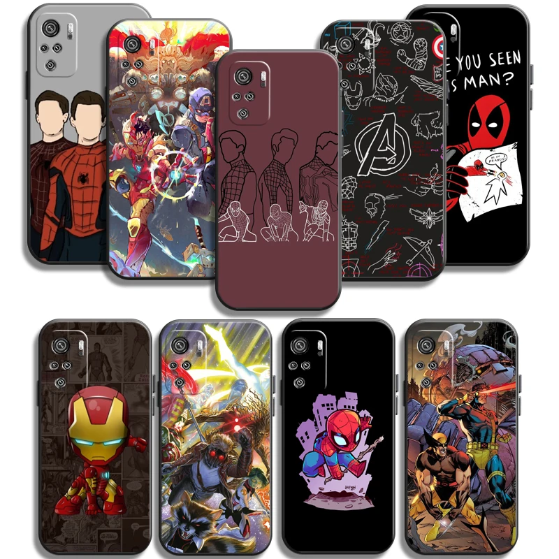 

Marvel Spiderman Iron Man Phone Cases For Xiaomi Redmi Redmi 7 7A Note 8 Pro 8T 8 2021 8 7 7 Pro 8 8A 8 Pro Cases Coque Carcasa
