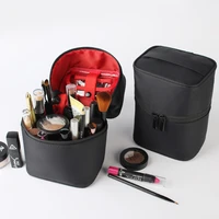 travel barrel cosmetic bag shaped nylon women waterproof professional makeup artist storage handbag zipper home make up organize