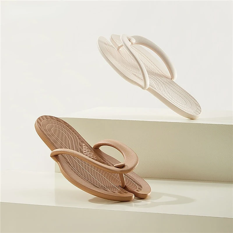 Summer Men Women Foldable Flip Flops Casual Shoes Beach Slides Portable Sandals Non-Slip Bathroom Hotel Travel Light Slippers