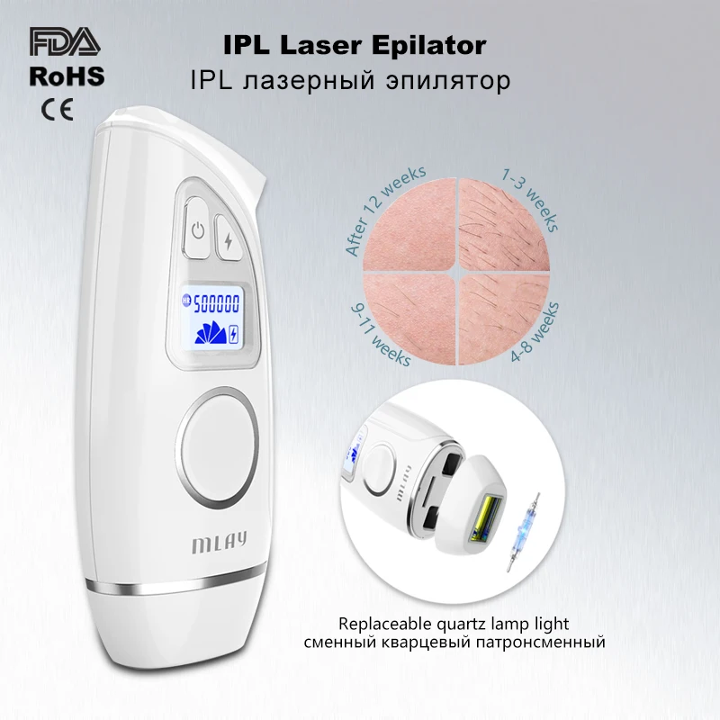 Laser Hair Removal Epilator For Women MLAY T7 Mini Home Machine Permanent Epil Ipl Hair Removal Handy Epilator