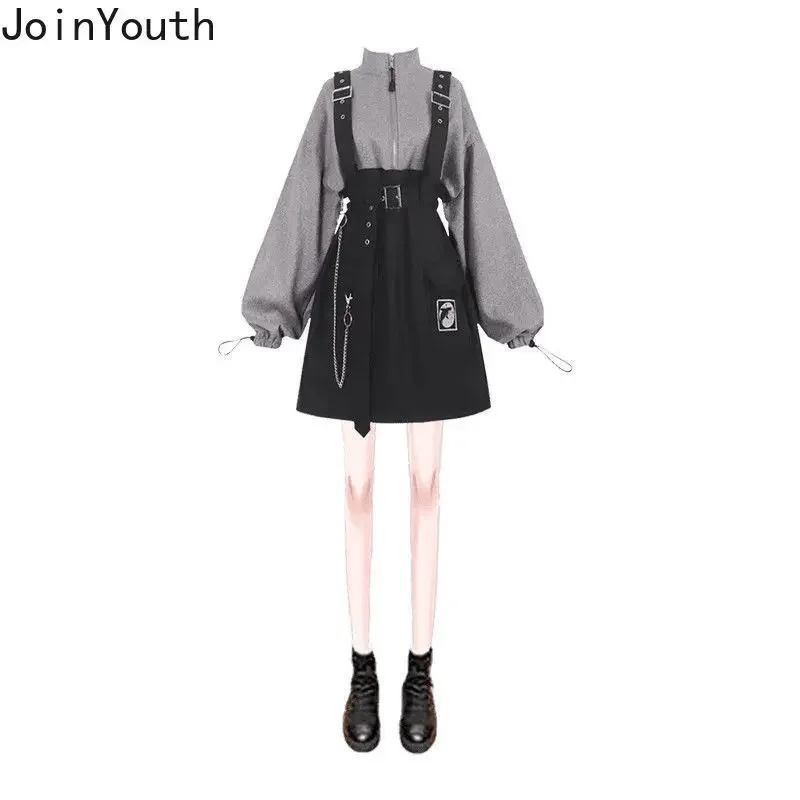 2023 Vestidos De Mujer модное женское платье Y2K одежда ремень цепочка свободный