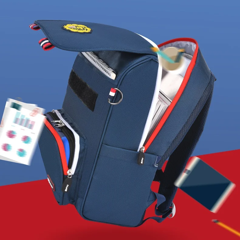 3-piece Children British Style Large Capacity Backpacks New Primary Girl Boy Fashion Tutorial Bags Students Matching Pencil Case