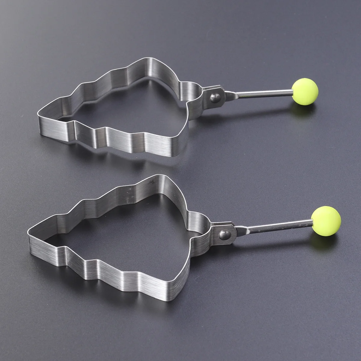 2 шт. форма для жареных колец резки яиц формирователь вареных серебряная жарки из