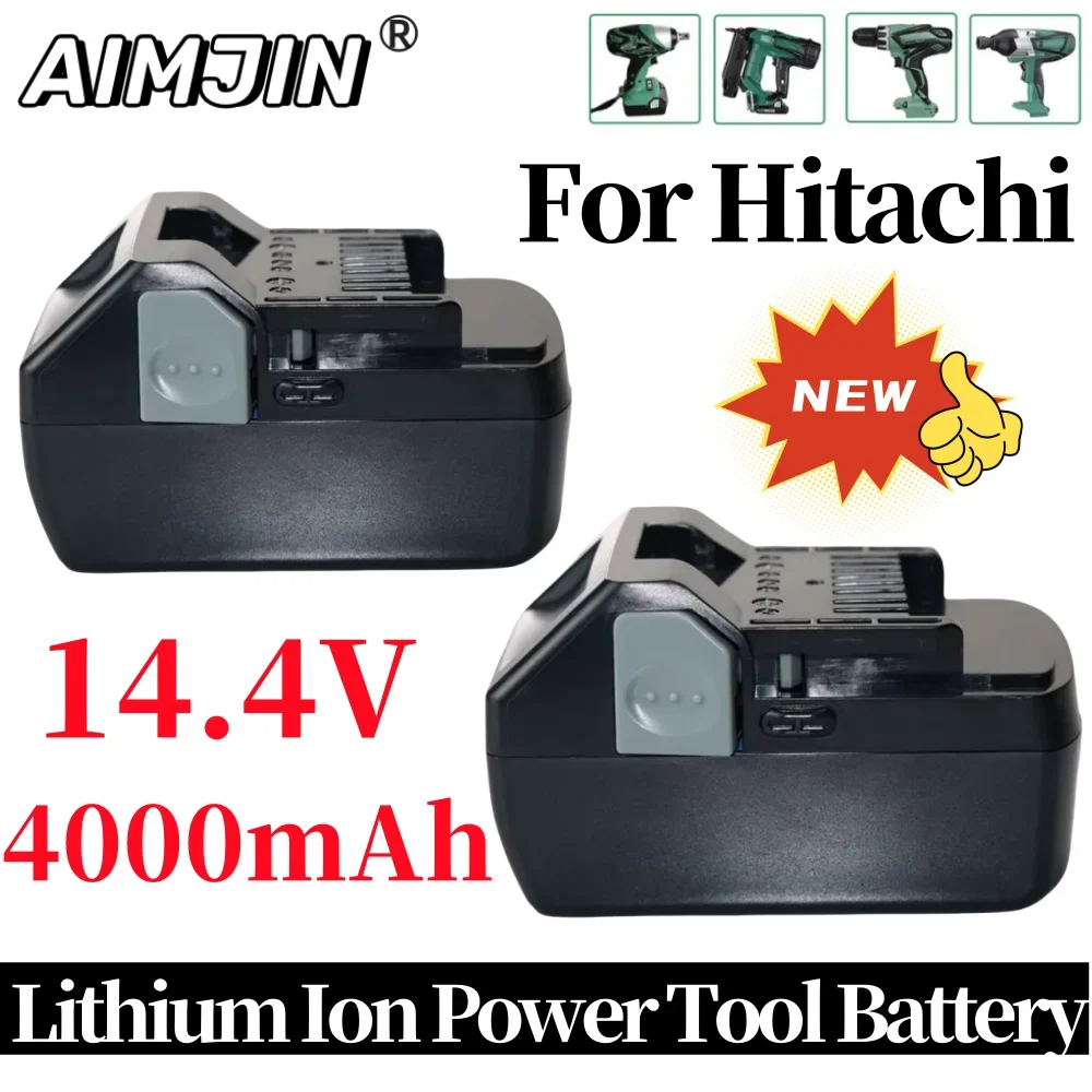 Литий-ионный аккумулятор 14 4 В 4000 мАч для Hitachi BSL1415 CR14DSL CJ14DSL BSL1430 BSL1440 DDS14DSL NP14DSL DS14DBL