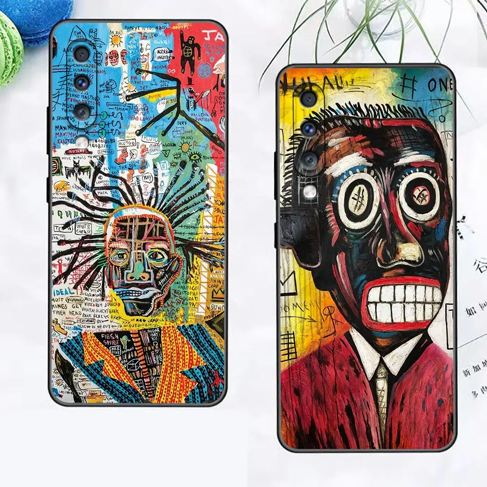 

Jean Michel B-Basquiat Art Graffiti Case For Samsung Note 20 10 9 8 Ultra Plus M62 M53 M51 M33 M32 M31 M30 M30S M23 M20 5G Funda