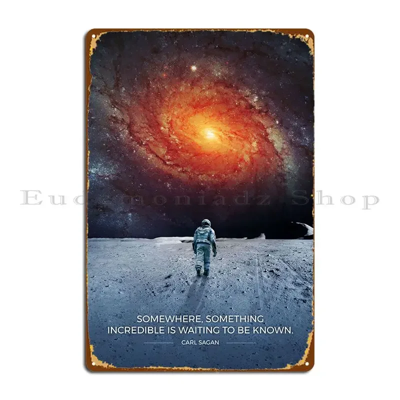 Карл Саган Вселенная металлическая табличка плакат забавный кино винтажный