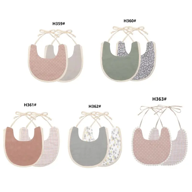 

2023 New Floral Printing Baby Bibs Newborn Stuff Baby Feeding Bibs Cotton Baby Accesories Skin-friendly Burp Things for Babies