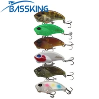 bassking vib fishing lure 3 8cm 3 6g new quality mini vibration hard bait for saltwater carp fishing plastic artificial lure