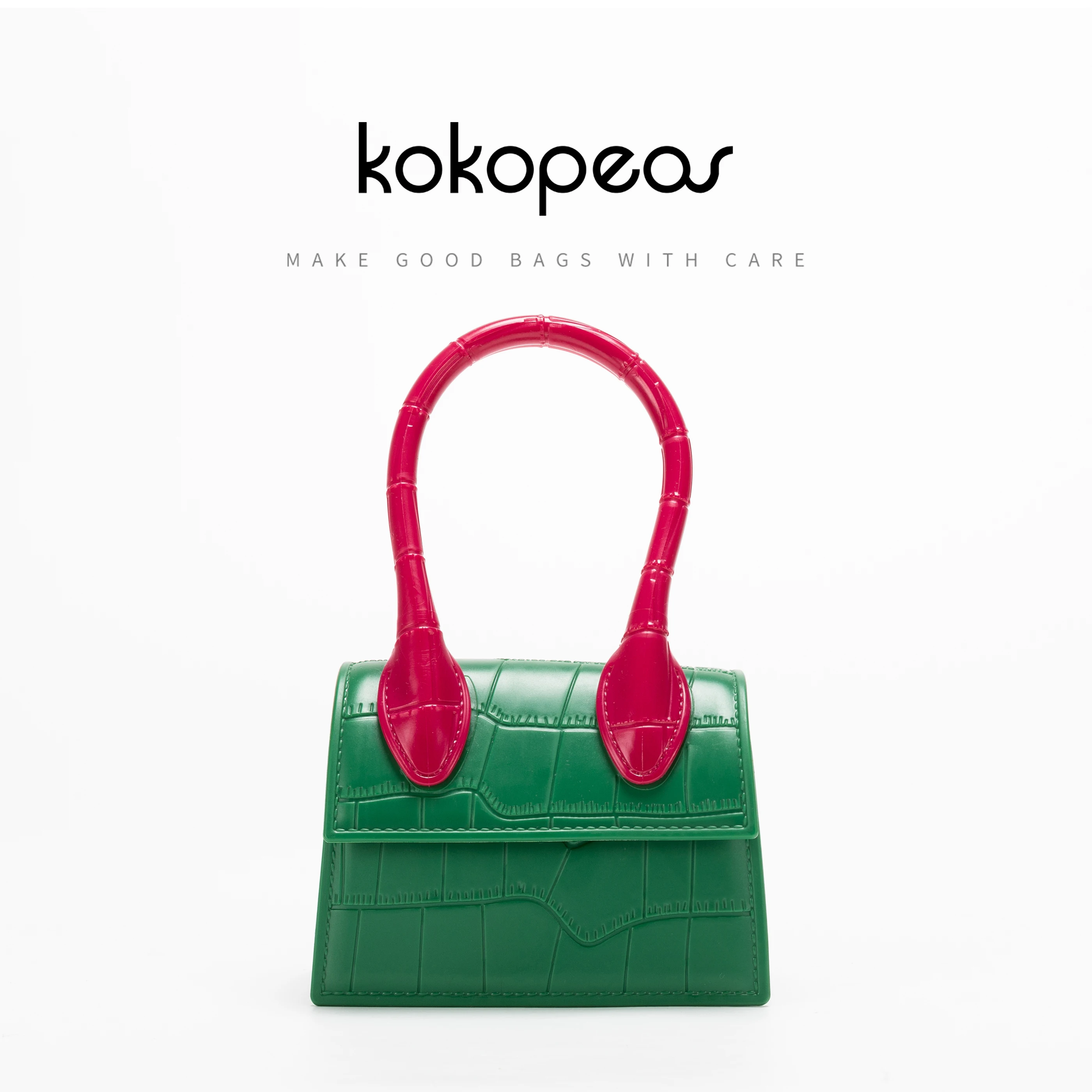 

Женская сумка-кошелек MABULA из ПВХ с крокодиловым узором, Желейный цвет, брендовая сумка через плечо, лето 2023, мини пляжная сумка