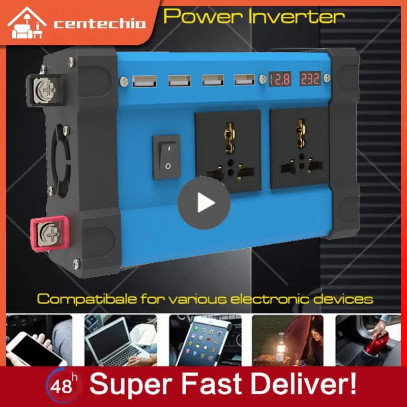 

1/2/3 шт., автомобильный преобразователь напряжения, 4000 Вт