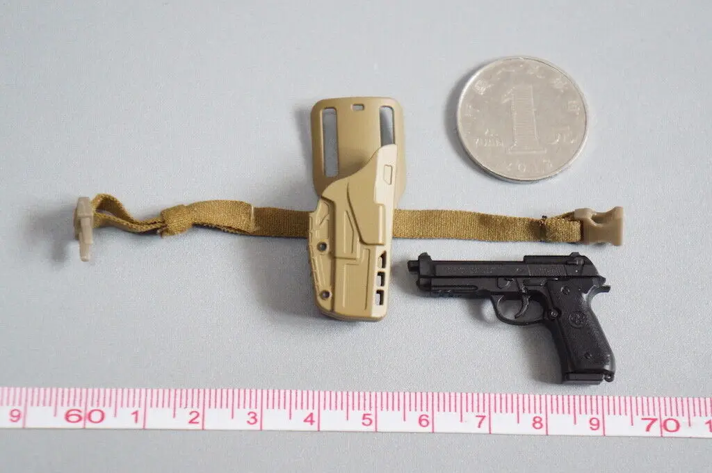 

1/6 Scale 26046R US 75th Ranger Regiment M9 Pistol&Holster Model for 12'' Figure