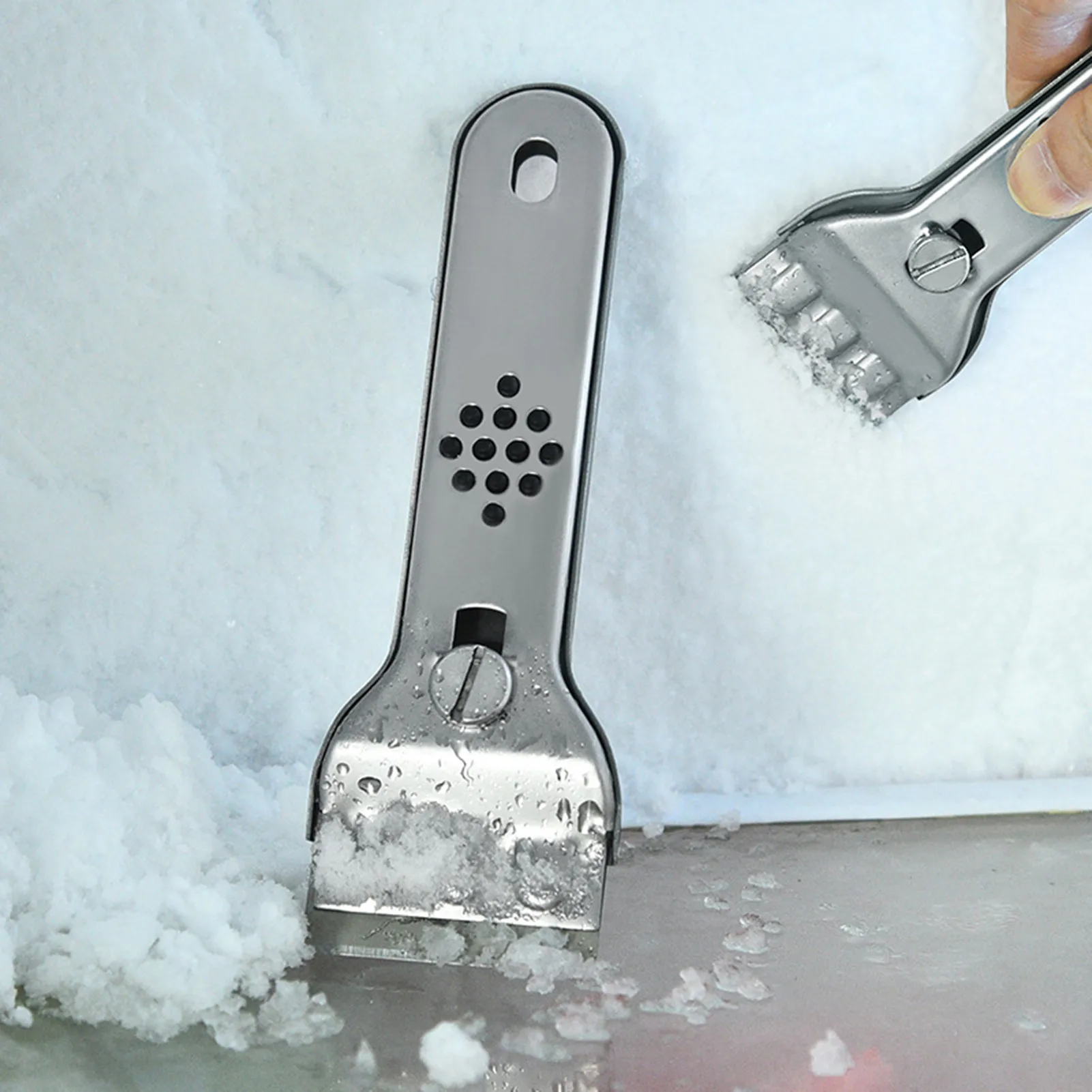 

Summer Refrigerator Wall Frozen Ice Cube Cleaning Scraper Glass Scraper Cleaner Remover With 5pcs Blade For Cleaning Oven Cooker