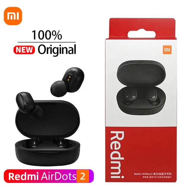 Xiaomi-auriculares inalámbricos Redmi Airdots 2, audífonos originales con Bluetooth y micrófono 1