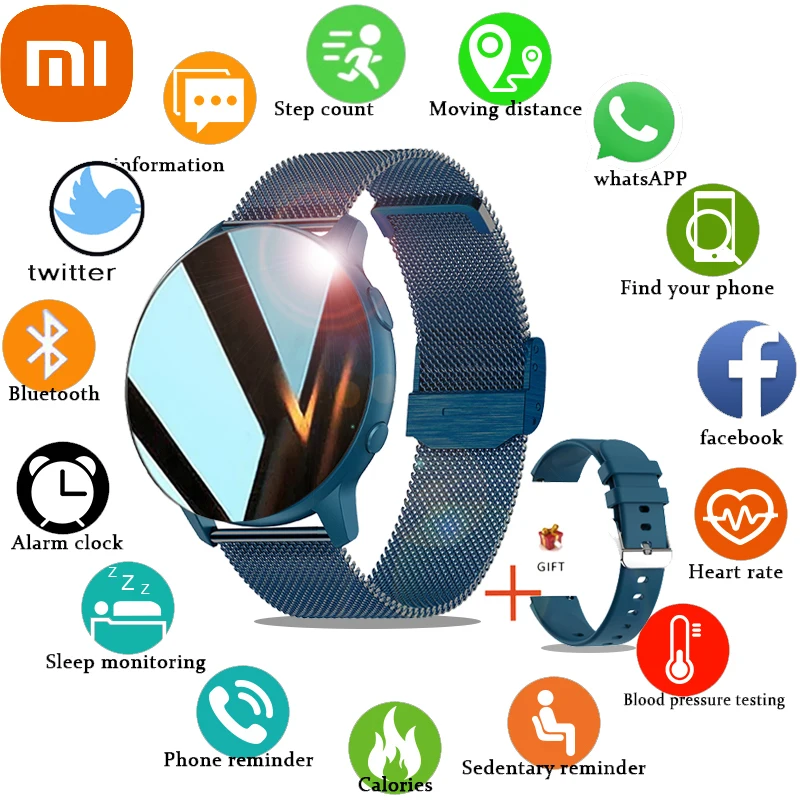 

Xiaomi New Women Fashion Smart Watch Heart RateBlood Pressure Monitoring Smart Watch IP68 Waterproof Sport Watch for IOS Android