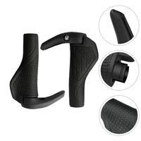 1 pair of anti slip cycle handle double grip lock handbar bike accessory black