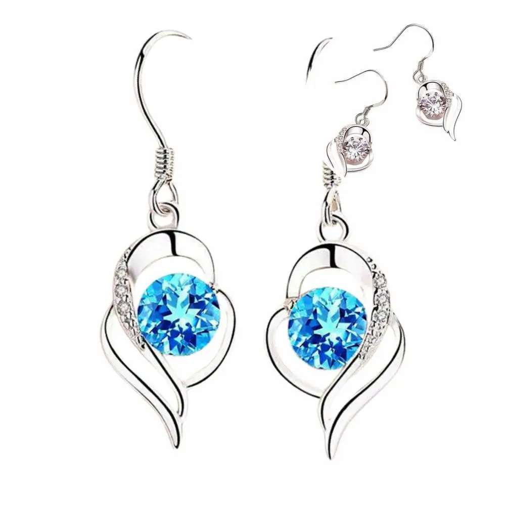 

1 Pair Dangle Earrings All Match Female Delicate Long Lasting Bright Luster Dangle Earrings Women Earrings for Wedding