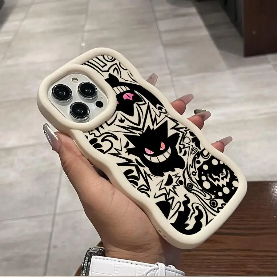 Anime Genger Case for Apple iPhone 16 15 11 14 13 12 Pro 7 X XS Max 8 Plus 16Pro 15Pro Soft Phone Funda