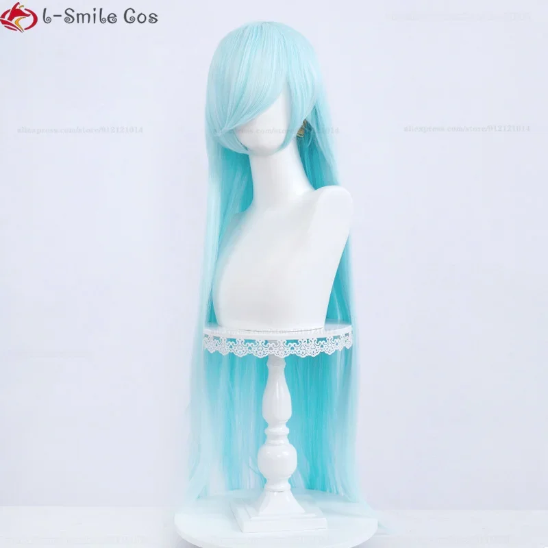 Красочный Длинный прямой женский парик 100 см черный синий фиолетовый