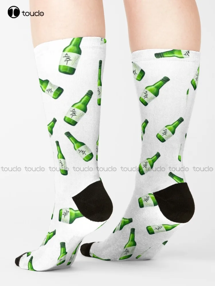 Soju-Calcetines personalizados para mujer, medias divertidas de 360 ° con impresión Digital Hd, Harajuku, Unisex, para adolescentes y adultos