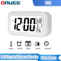 smart clock digital clock led electronic digital alarm desktop clock temperature lazy snooze alarm mute backlit electronic clock