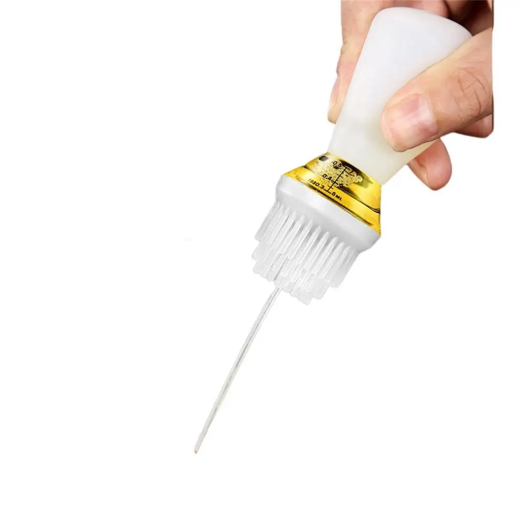 

2-in-1 Glass Oil Bottle with Brush Reusable Vinegar Soy Sauce Non-Drip Dispenser Empty Container Indoor Chef Gadgets