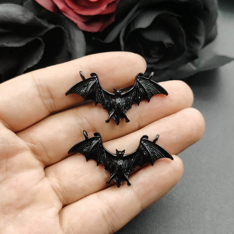 5 шт. 44*23 мм соединитель летучей мыши Подвески крылья вампир кулон подходит для