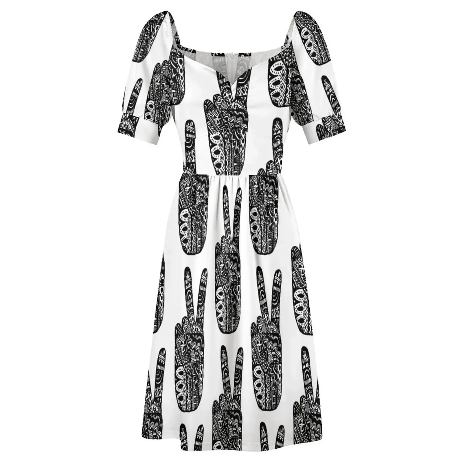 Платье без рукавов Peace &amp Zentangle женская одежда вечернее платье женский летний