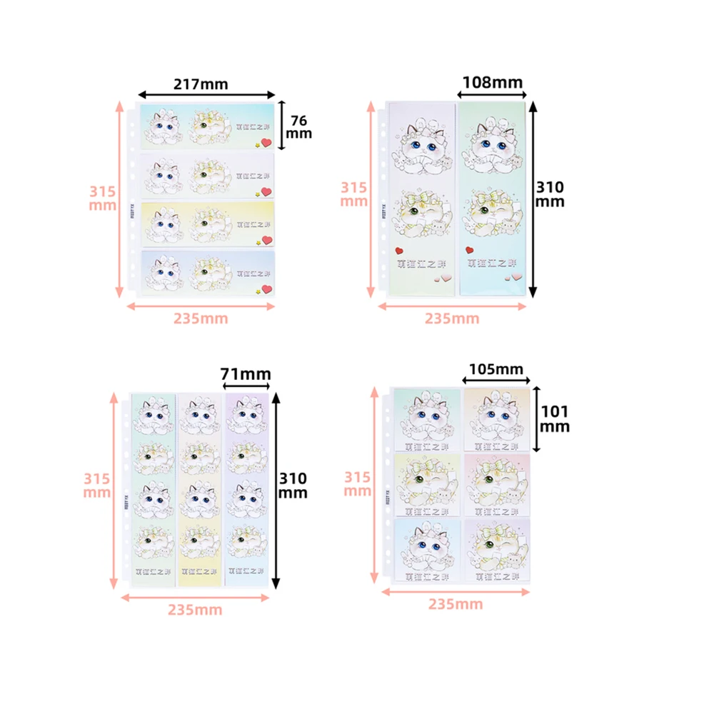 

20pages 2 3 4 6 Pockets Cards Page Photo Album Cards Page For Magical Currency Collection Board Game Cards Star Post Card