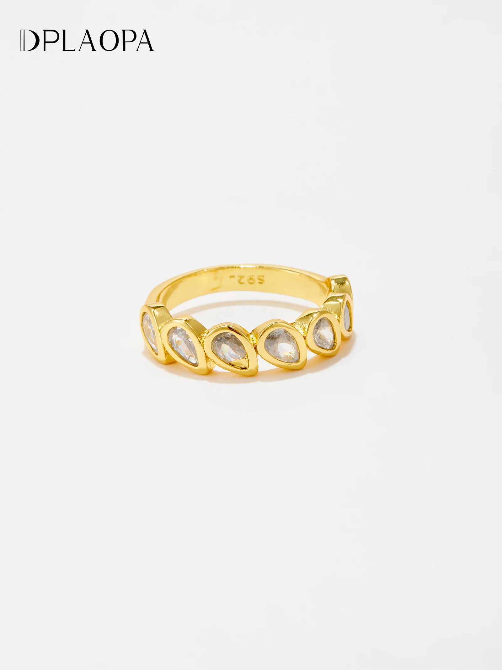 DPLAOPA Стерлингового Серебра 925 пробы в форме капли воды с цирконием CZ