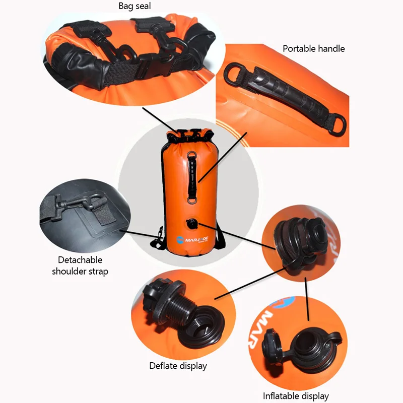 30L PVC Waterproof Dry Bag Boating Diving Man Women Beach Swimming Bag Rafting Ocean Water Floating Sack Storage Pack Men XA306A