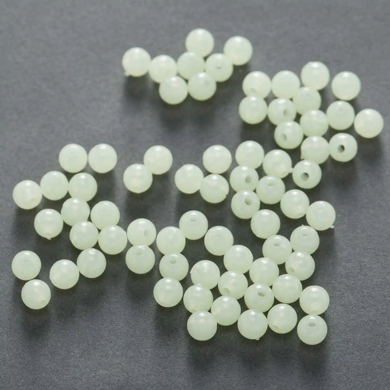 

Acrylic Round Noctilucent Beads Findings Jewelry Making Sewing Headwear Clothing Shoe Hat Home DIY Decor 4-12mm
