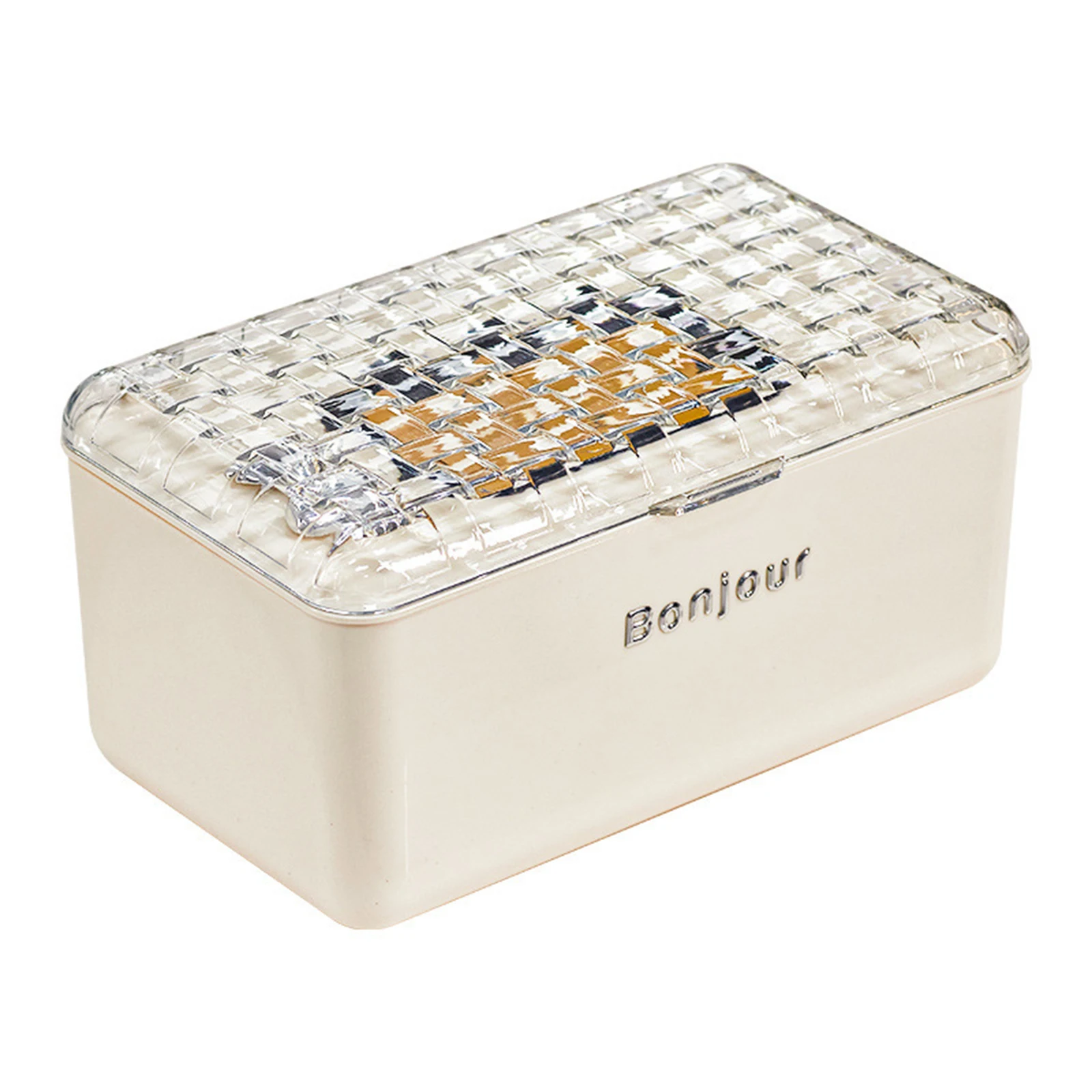 

Versatile Cream Paper Drawer Box Paper Holder Office Desk Tissue Protected Case With Stylish Decorative Design