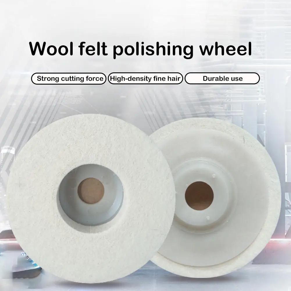 

100mm/125mm Wool Polishing Wheel Buffing Pads Angle Grinder Wheel Felt Polishing Disc For Metal Marble Glass Ceramics