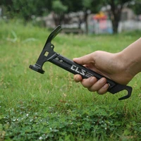 mini tent hammer multifunctional stainless steel aluminum alloy small hammer for hiking camping equipment