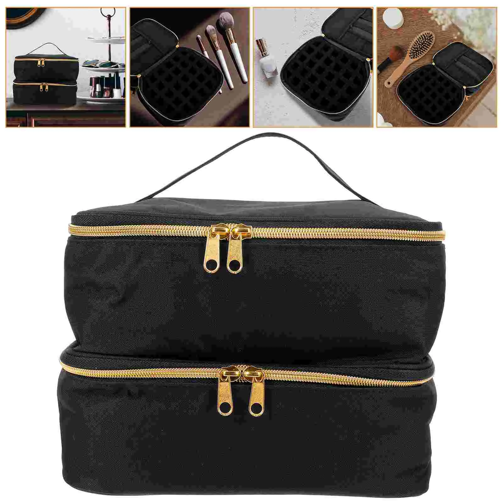 Чехол-органайзер для лака ногтей двухслойная водонепроницаемая сумка хранения