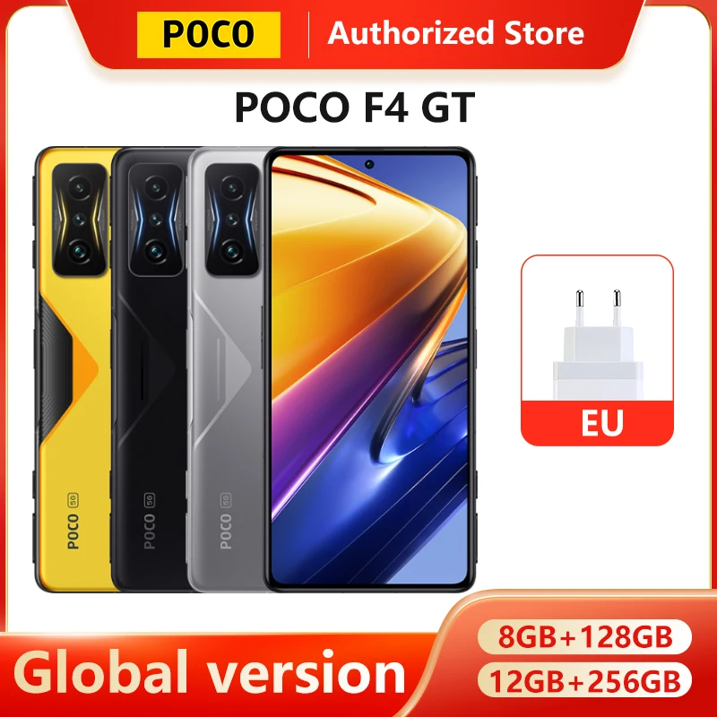 global version poco f4 gt mobile phone 8gb 128gb 12gb 256gb original snapdragon 8 gen 1 triggers 120w hypercharge nfc free global shipping