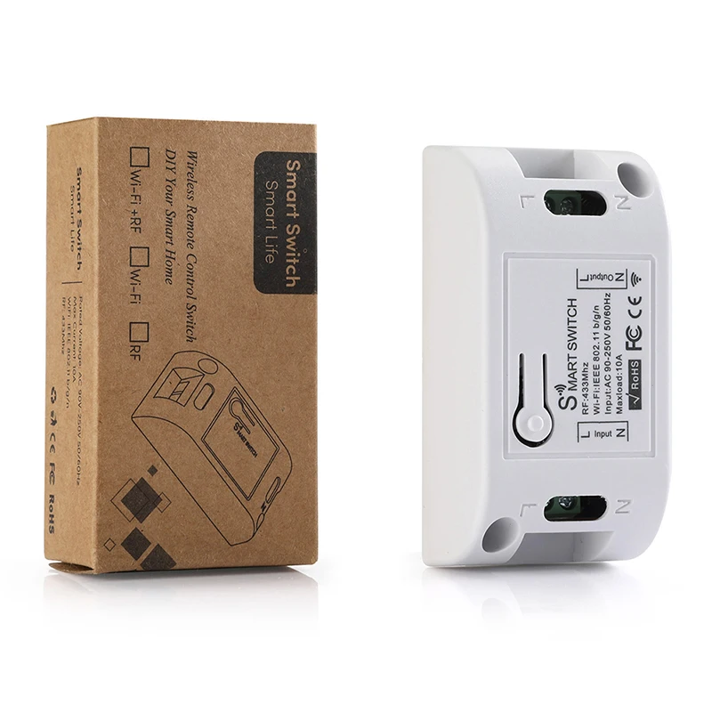 

1Pc Smart Switch Timer DIY Wireless Switch Voice Control Smart Home Automation