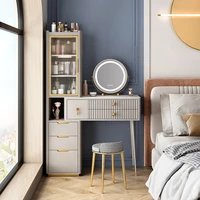 luxurious modern simple retractable dressing table integrated dressing table desk 2 bedroom furniture storage