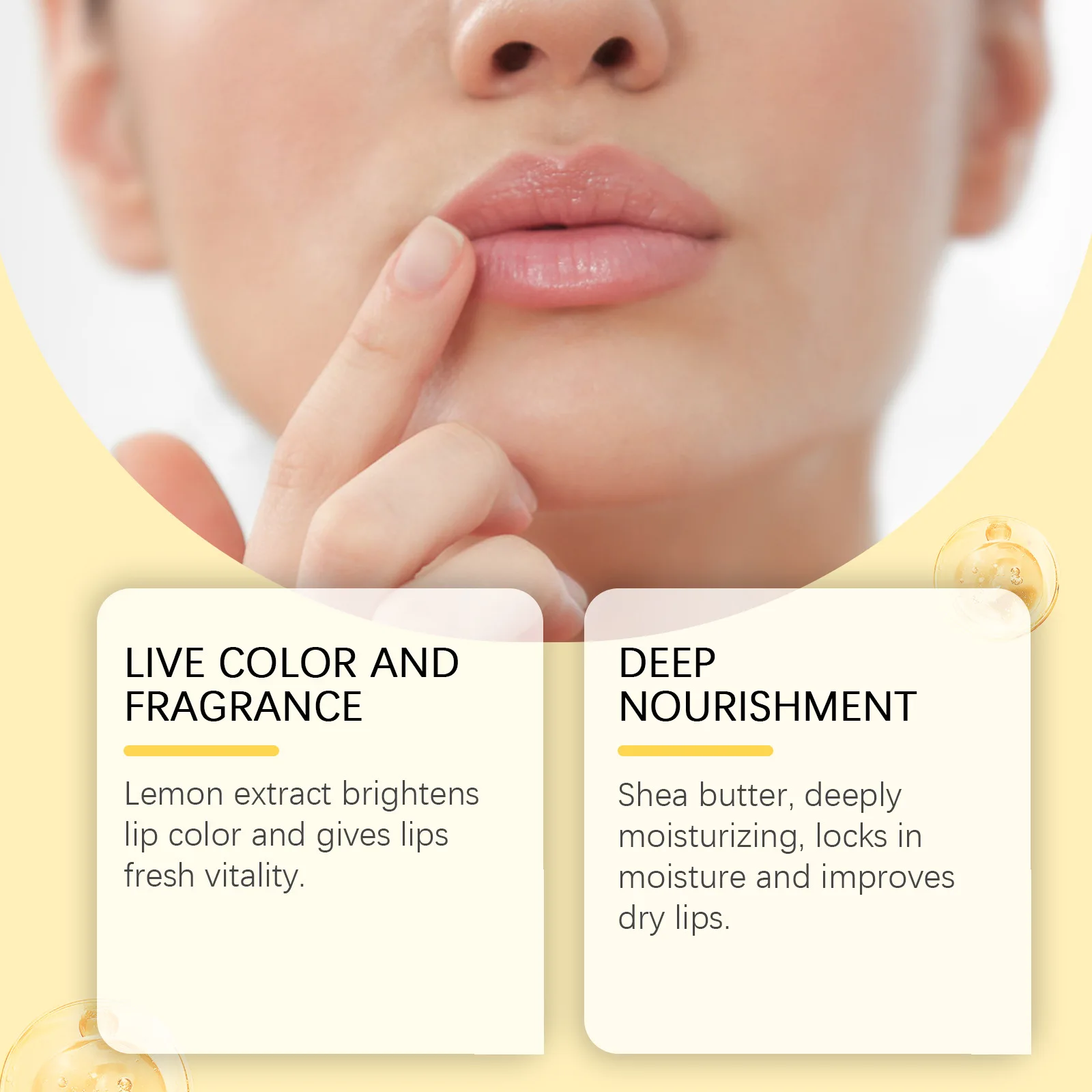 OUHOE удаляет темный бальзам для губ осветляет меланин отшелушивающий чистый