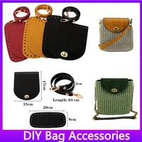 leather bag bottoms diy handmade oval long bottom bag accessories for knitting bags handbag crossbody bags bottom
