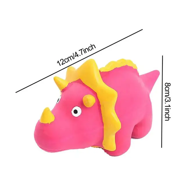 Squeaky Dinosaur Dog Toys Durable Natural Latex Squeaky Dog Toys Chewing Squeaky Toy For Puppy Small Medium Pet Dogs 6