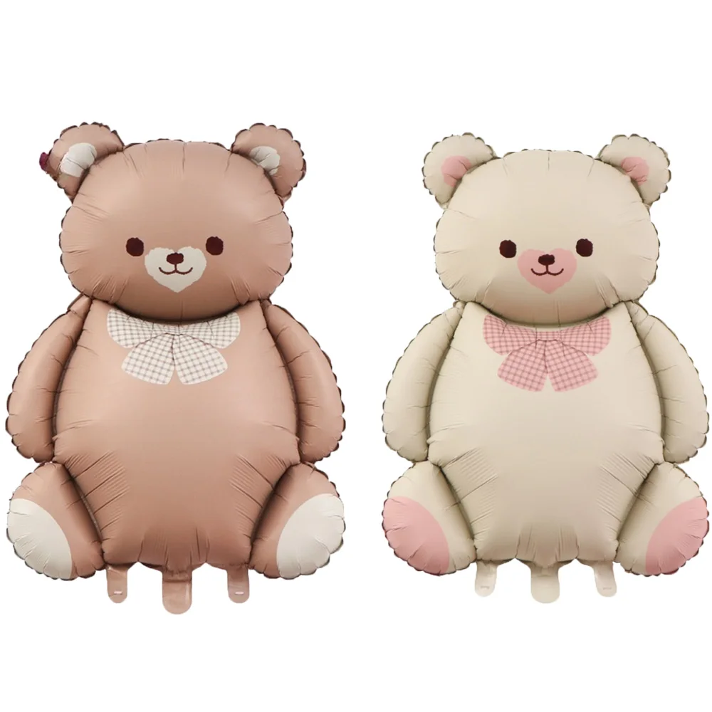 Надувной шар в виде кремового карамельного медведя для вечеринки честь первого