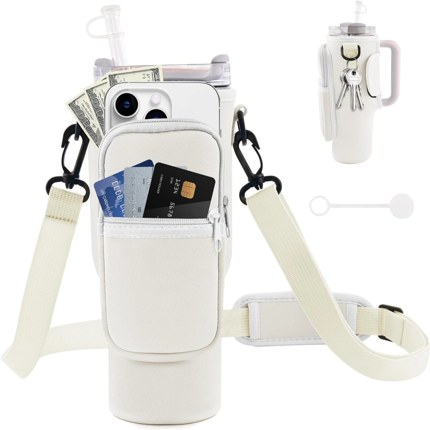 Удобная стильная и регулируемая Сумка-переноска для бутылок с водой защитным