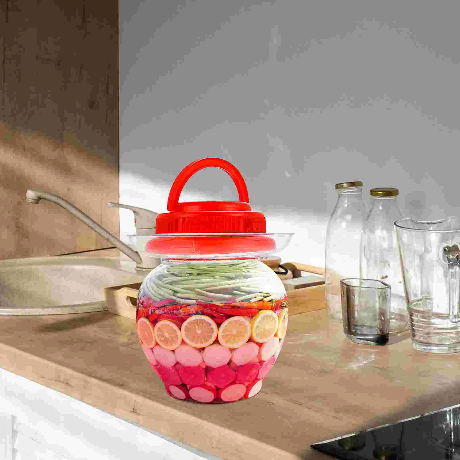 2 шт. банка для маринованных масон большая емкость кухня ресторан герметичная